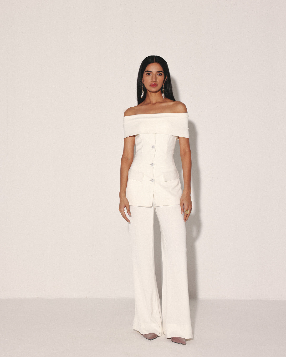 THE WRAPPED UP TOP IN WHITE