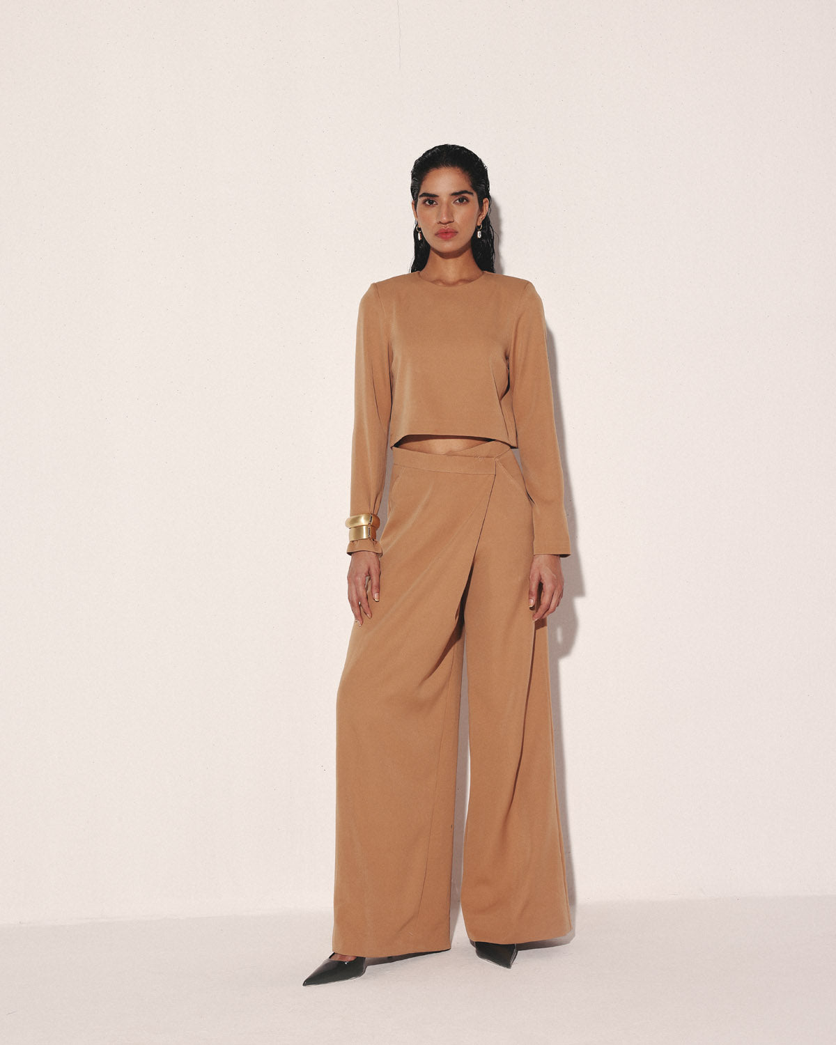 THE WRAP OVER PANTSUIT