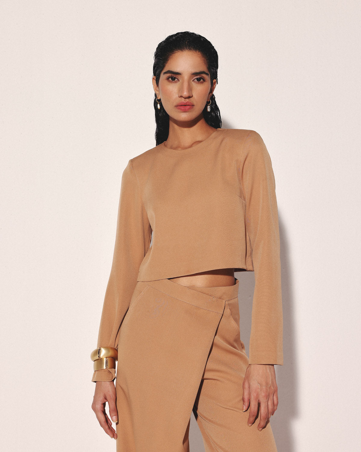 THE WRAP OVER PANTSUIT