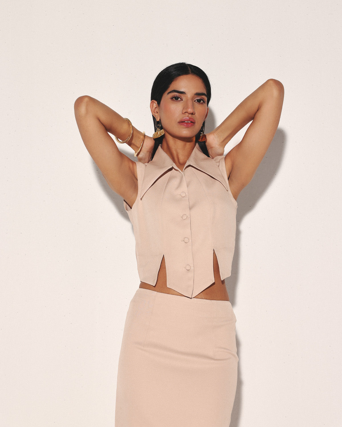 THE BUTTON DOWN SKIRT SUIT