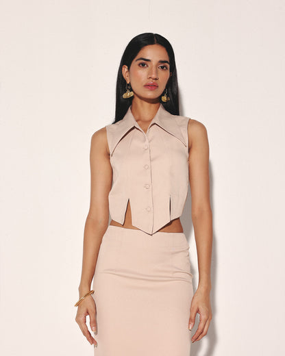 THE BUTTON DOWN SKIRT SUIT