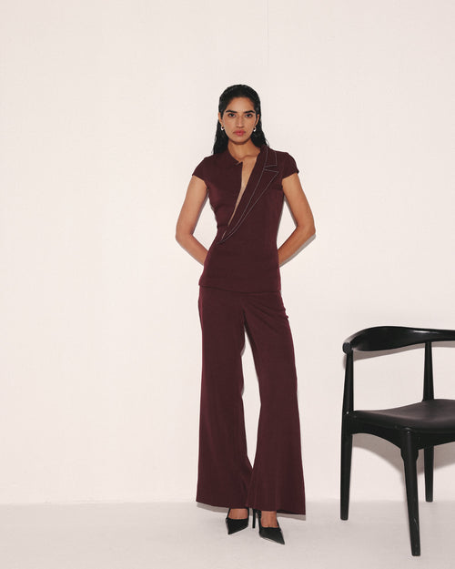 The Inverted Lapel Pant Suit