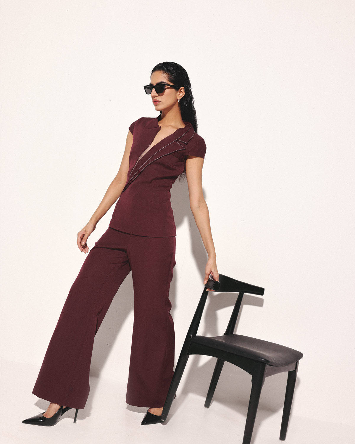 The Inverted Lapel Pant Suit