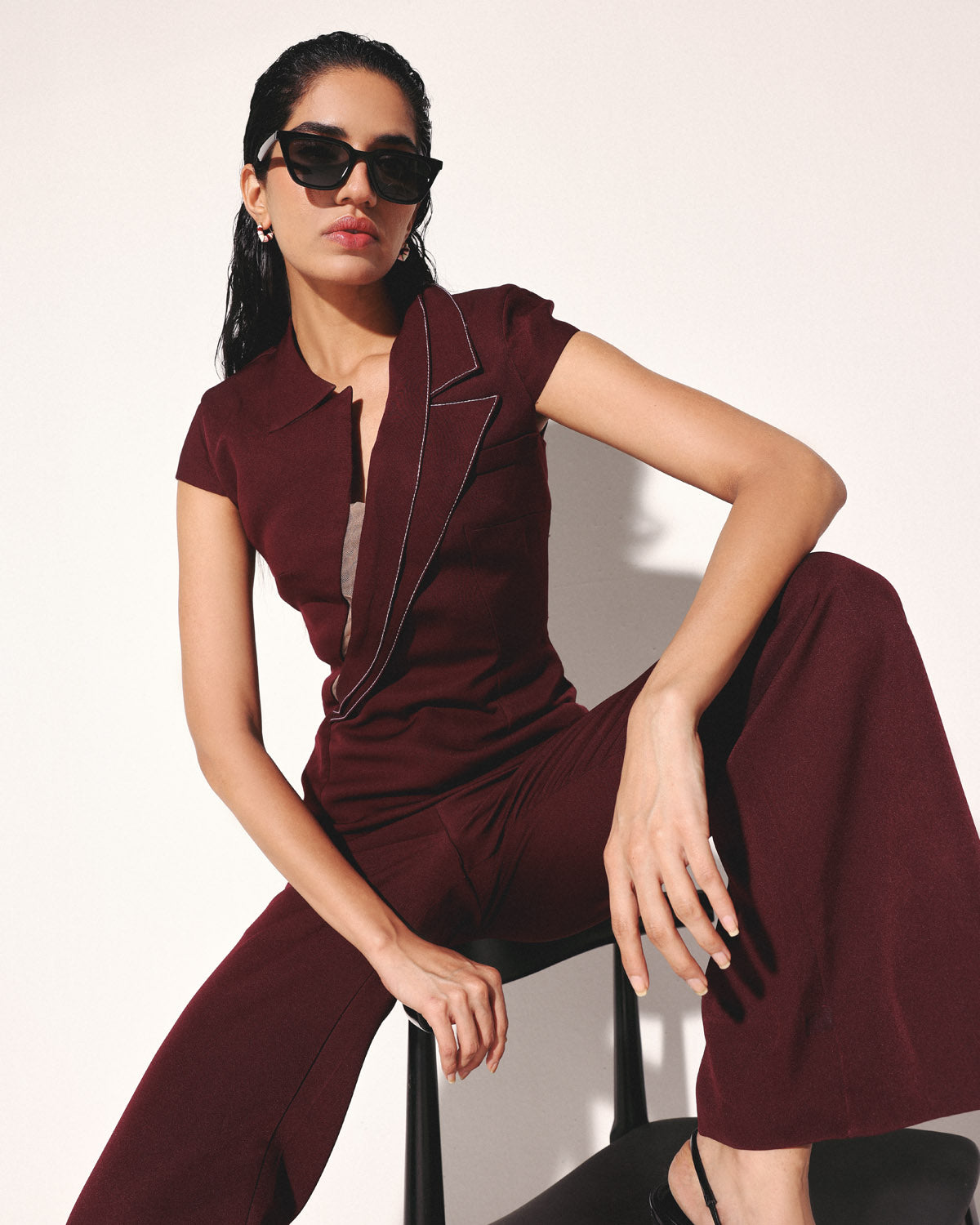 The Inverted Lapel Pant Suit