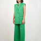 Green Sleeveless Pantsuit