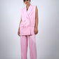 Baby Pink Sleeveless Pantsuit