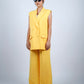 Yellow Sleeveless Pantsuit