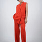 Red Sleeveless Pantsuit