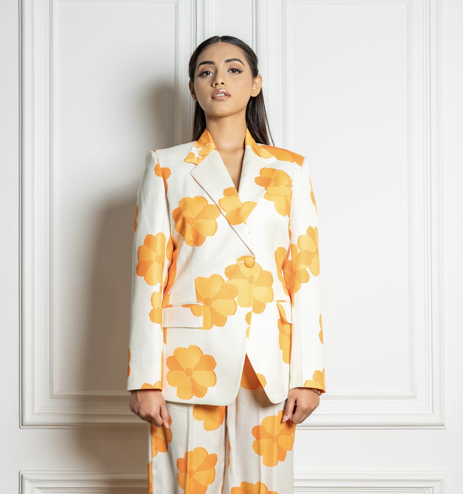 Santorini Printed Blazer