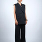 Black Sleeveless Pantsuit