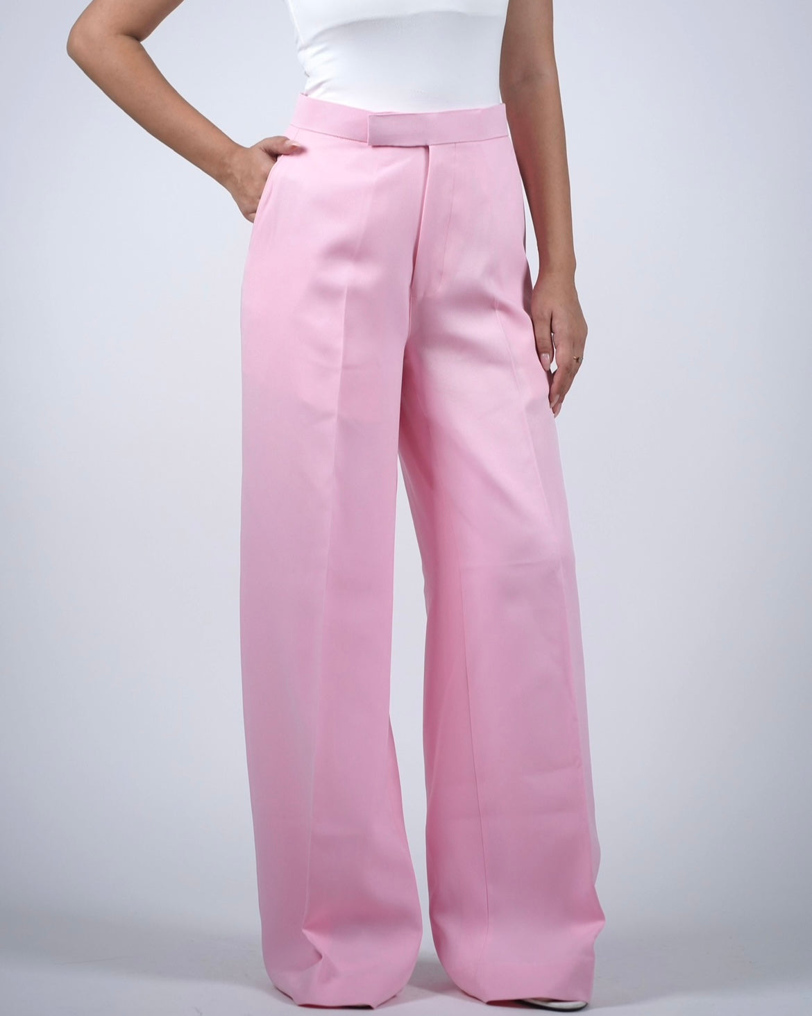 Baby Pink Sleeveless Pantsuit