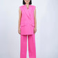 Hot Pink Sleeveless Pantsuit