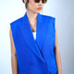 Blue Sleeveless Pantsuit