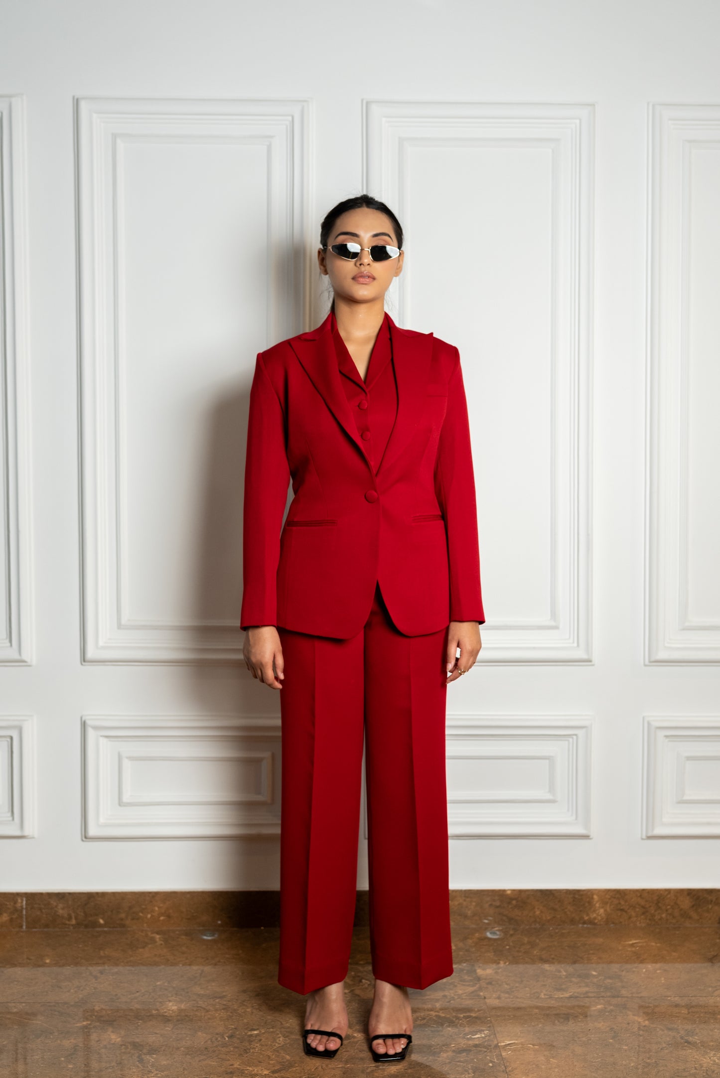 Cherry Red 3 Piece Suit