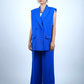 Blue Sleeveless Pantsuit