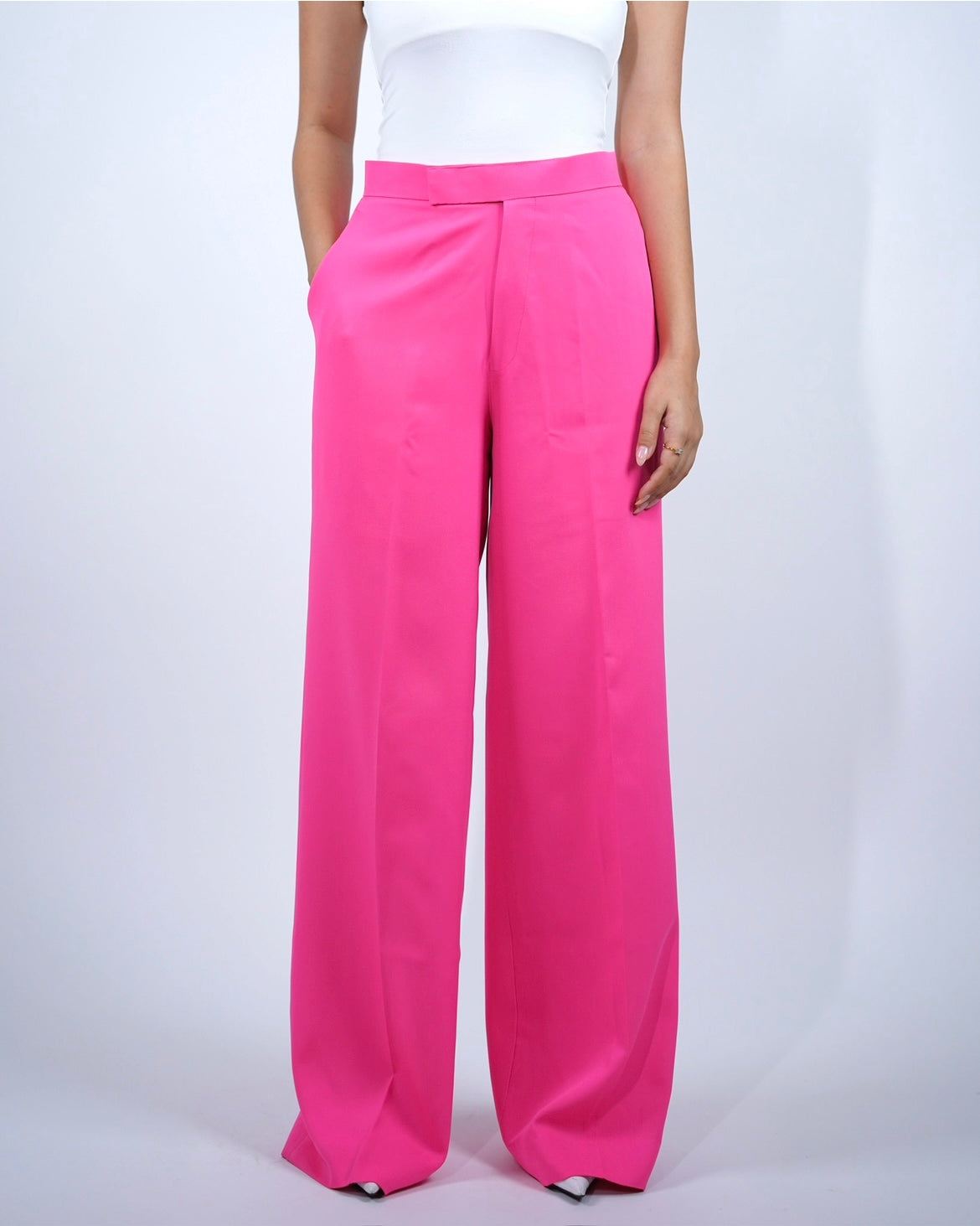 Hot Pink Sleeveless Pantsuit