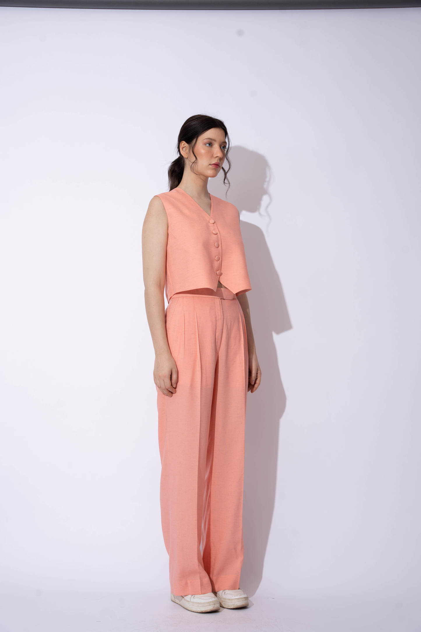 PEACH LINEN PANTS