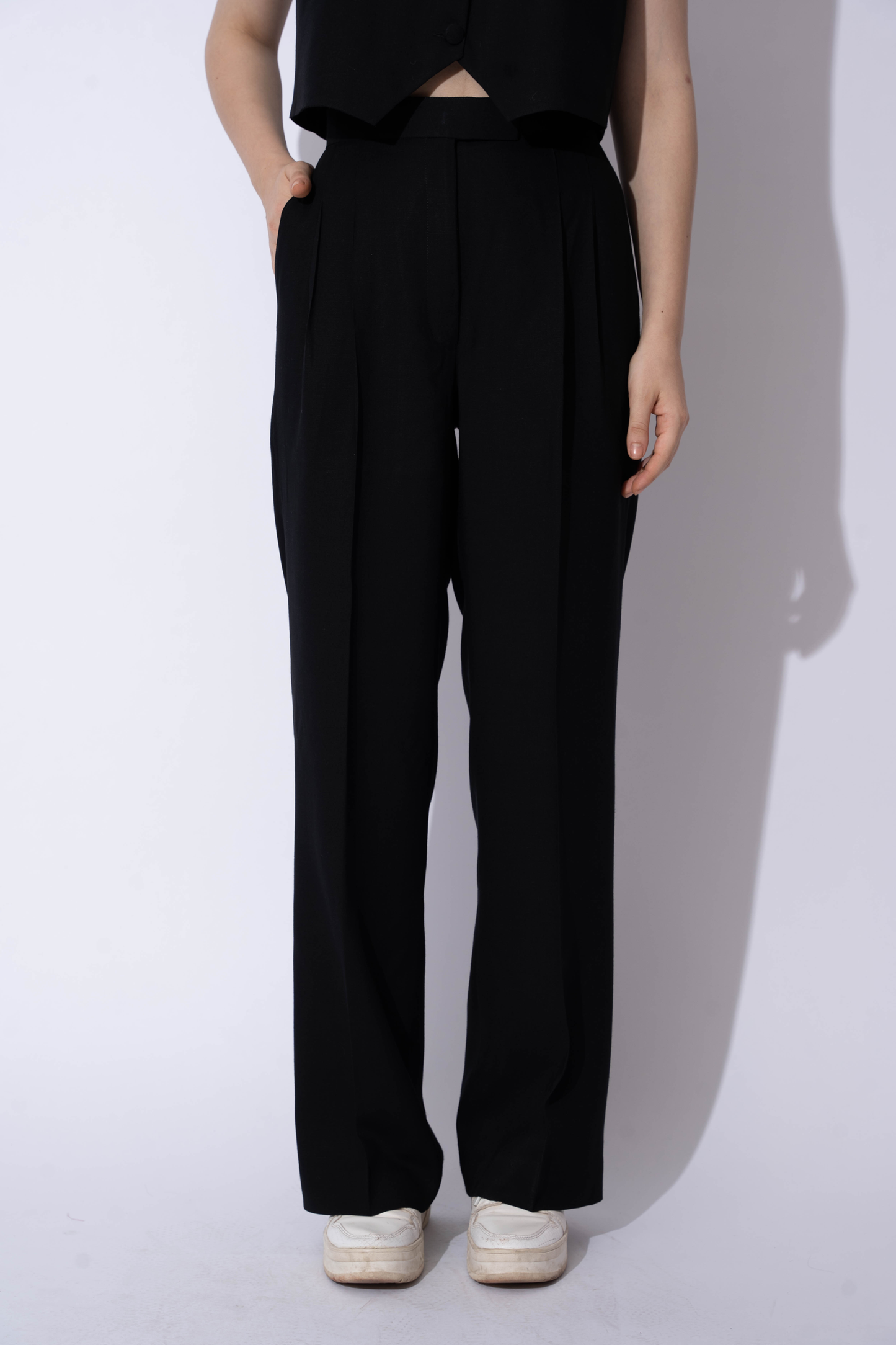 BLACK LINEN PANTS