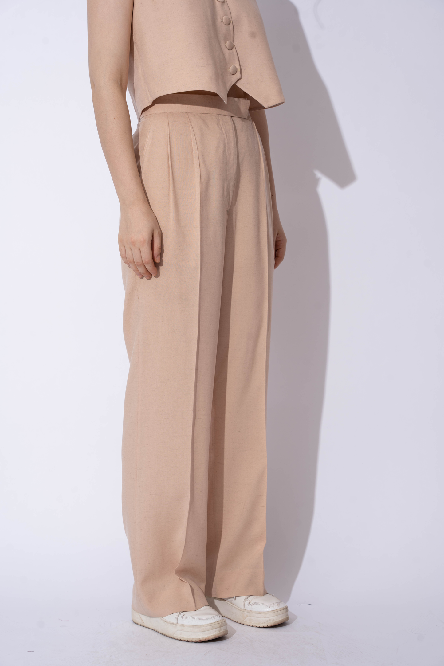 BEIGE LINEN PANTS