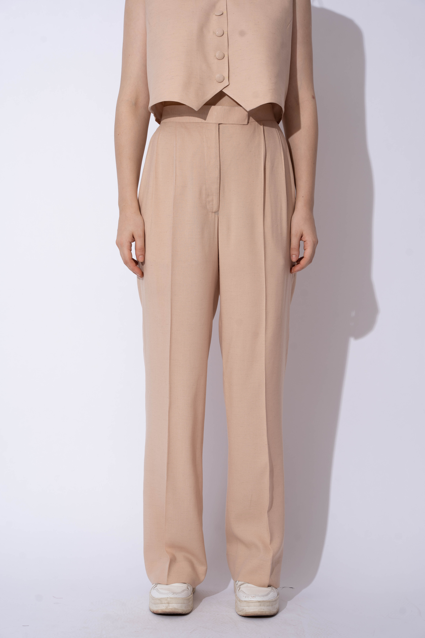 BEIGE LINEN PANTS