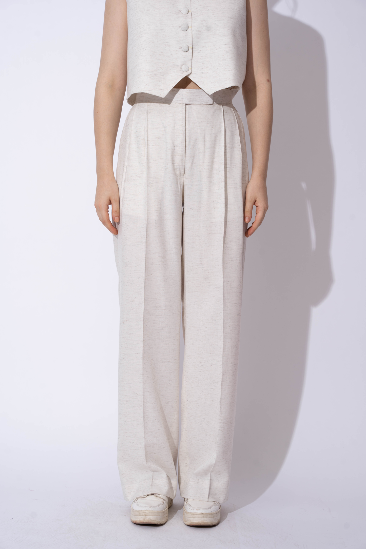 WHITE LINEN PANTS