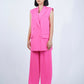 Hot Pink Sleeveless Pantsuit