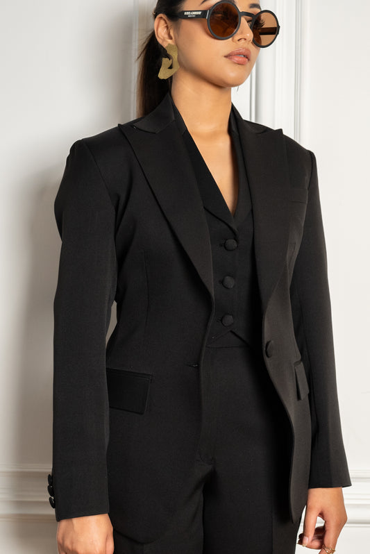 All Black 3 Piece Suit