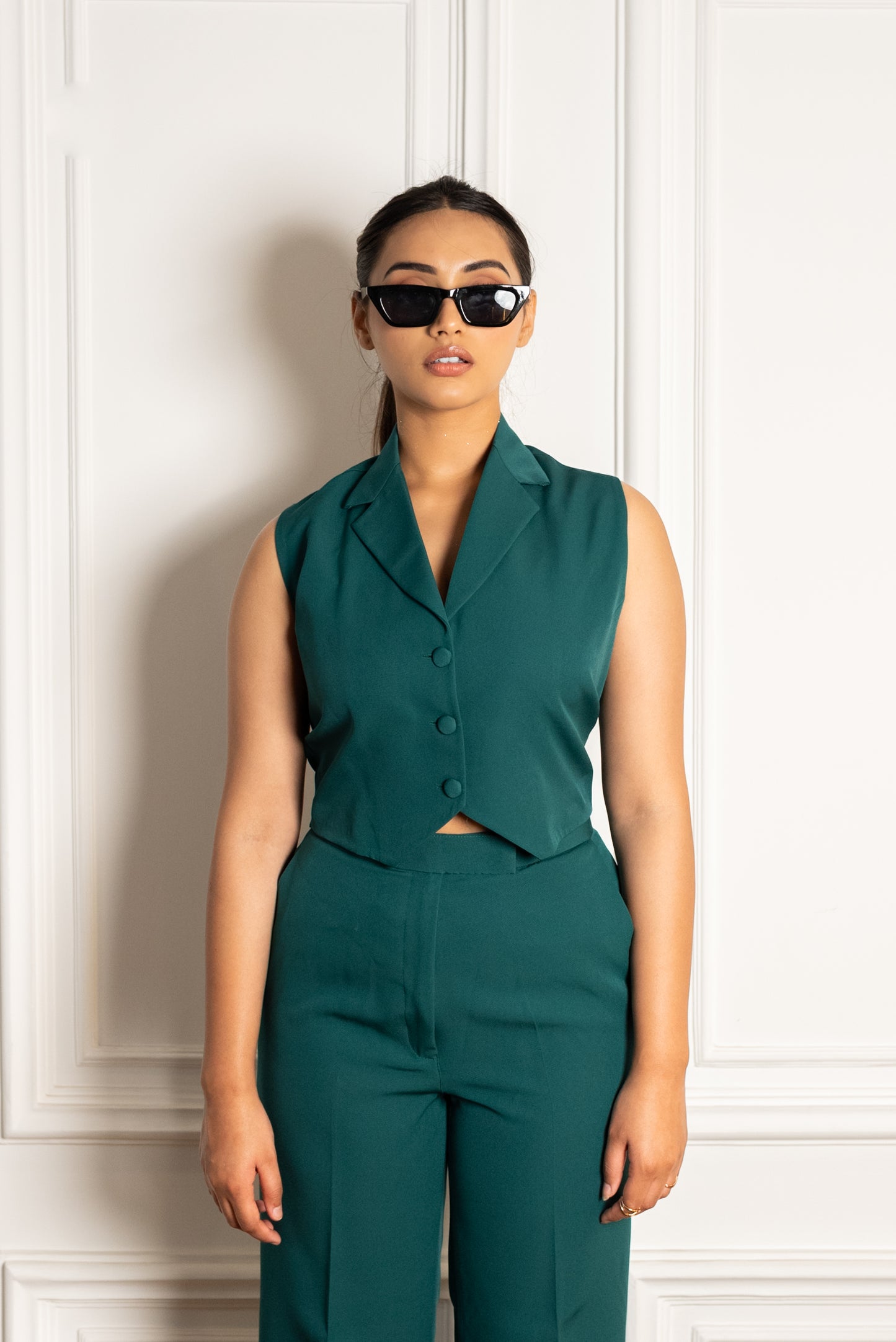 Emerald Green Waistcoat with Pants