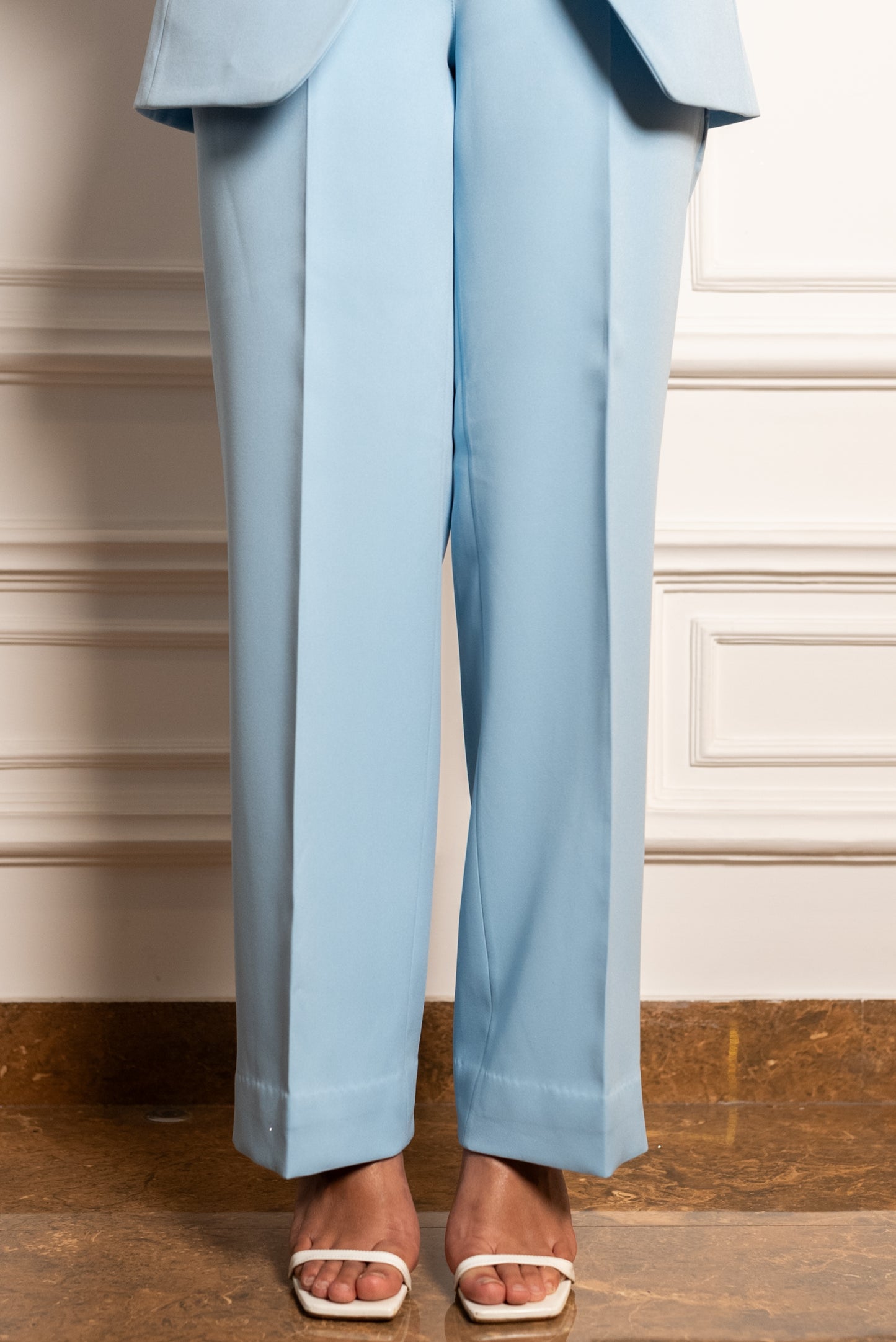 Pastel Blue Pantsuit