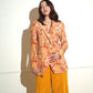 Orange Embroidered pantsuit