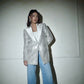 Silver Sequin Blazer