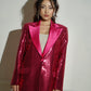 Hot pink sequin blazer