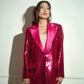 Hot pink sequin blazer