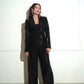 Black sequin pantsuit