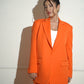 Orange oversized pantsuit