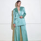 Sea Green satin pantsuit