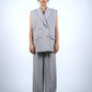 Grey Sleeveless Pantsuit