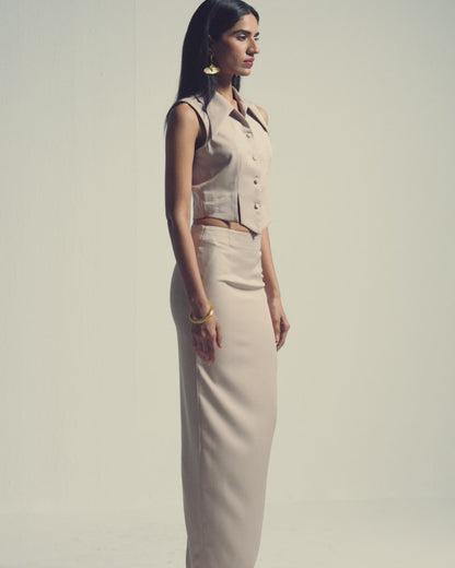 THE BUTTON DOWN SKIRT SUIT