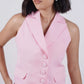 Baby Pink Double Breasted Waistcoat