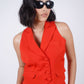 Red Double Breasted Waistcoat
