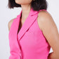 Hot Pink Double Breasted Waistcoat