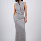Grey Waistcoat With Skirt