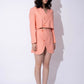 PEACH LINEN CO-ORD SET