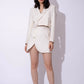 White linen blazer for women