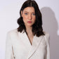 White linen blazer top for women