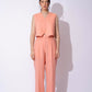 PEACH LINEN WAISTCOAT WITH PANTS