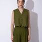 OLIVE WAISTCOAT WITH PANTS