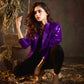 Purple Sequin Blazer