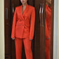 Fiery Red Pantsuit