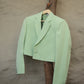 Pastel Green Crop Blazer